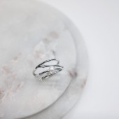 Inel argint cu perla naturala alba si cristal DiAmanti SSK23485R_W-G
